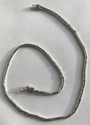 1e gehalte Zilver - 925 - halsketting - bijzondere schakels kopen? Bied vanaf 45!