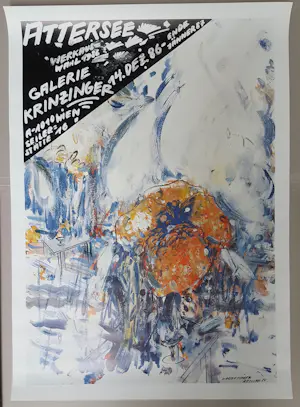 Christian Ludwig Attersee - Original Ausstellungsplakat Werkauswahl Galerie Krinzinger Wien 1986 kopen? Bied vanaf 40!