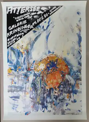Christian Ludwig Attersee - Original Ausstellungsplakat Werkauswahl Galerie Krinzinger Wien 1986 kopen? Bied vanaf 40!