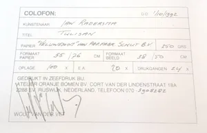 Jan Radersma - Tulisan kopen? Bied vanaf 30!