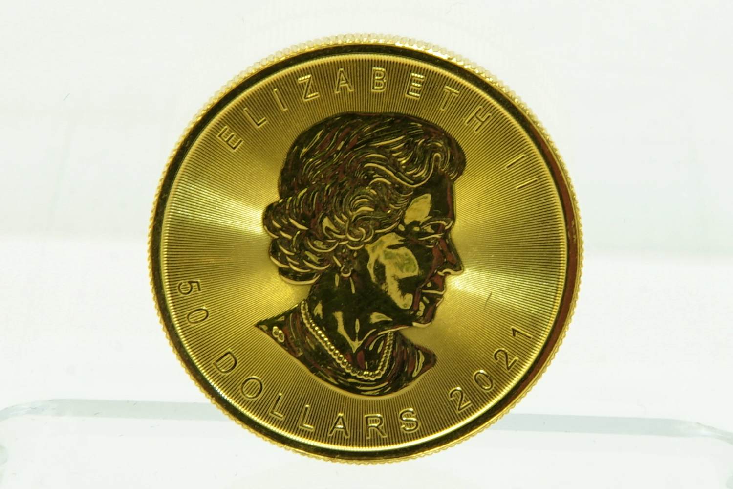 Buy 30 - Geelgouden Canadian 50 dollar Maple Leaf munt geslagen in 2021? Bid from 2800!