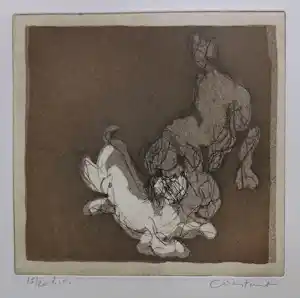 Constant - HONDEN / KLEURETS / 65x50cm / SIG verkocht voor € 185!