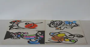 Ernst Vijlbrief - Vier handgekleurde litho’s kopen? Bied vanaf 130!