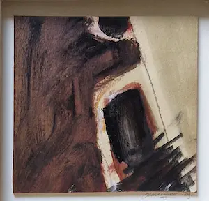Jan Radersma - Abstracte compositie - Gemengde techniek - Ingelijst kopen? Bied vanaf 50!
