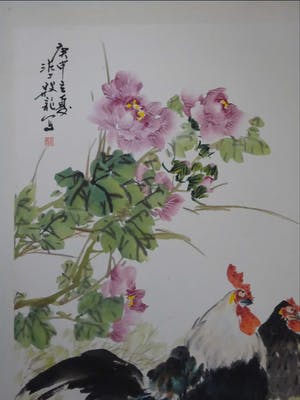Niet of onleesbaar gesigneerd - KIPPEN EN BLOEMEN kopen? Bied vanaf 1!