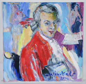 Arien Winkel - Olieverf op doek - Serie van 3 componisten: Beethoven, Mozart en Joseph Haydn kopen? Bied vanaf 250!
