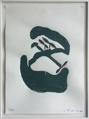 Niet of onleesbaar gesigneerd - abstract | linosnede kopen? Bied vanaf 1!