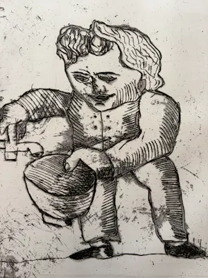 Lucebert - **Prijs Verlaagd** Spaanse Snaak (1967) – Originele ets, handgesigneerd (24/190) kopen? Bied vanaf 189!