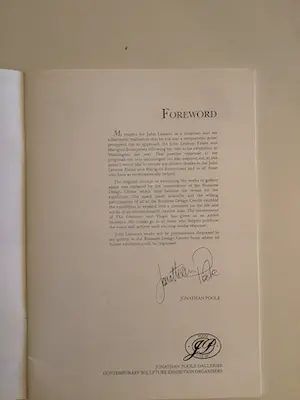 John Lennon - Catalogus John Lennon exhibition Jonathan Poole Galleries 1988 kopen? Bied vanaf 50!