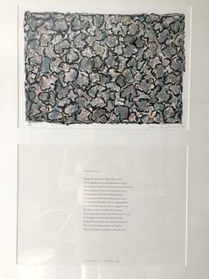 Jan Wolkers - "Winterbeelden" - Lithografie met gedicht, Ingelijst kopen? Bied vanaf 220!