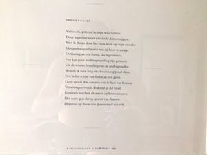 Jan Wolkers - "Winterbeelden" - Lithografie met gedicht, Ingelijst kopen? Bied vanaf 220!