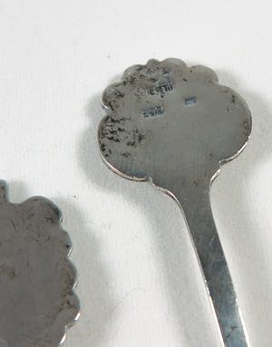 Curiosa - Lot van zes zilveren lepeltjes kopen? Bied vanaf 1!