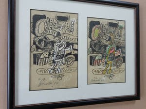 Corneille - COBRA / ZW-W LITHO + AQUAREL / 26x32cm / KADER / SIG / 64 / ZELDZAAM kopen? Bied vanaf 400!