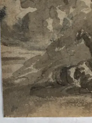 Willem Spoor - Twee sepia's met koeien kopen? Bied vanaf 50!
