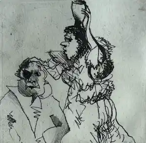 Constant - handgesigneerde Vernis Mou ets | 'De Feeks' | 1982 (INGELIJST) kopen? Bied vanaf 325!