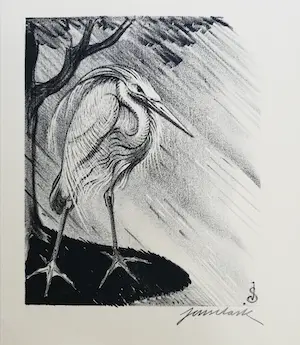 Jan Schonk - Reiger kopen? Bied vanaf 75!