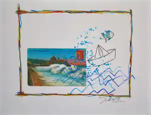 Wilhelm Schlote - Kleurenzeefdruk NICE = NICE Handgesigneerd kopen? Bied vanaf 45!