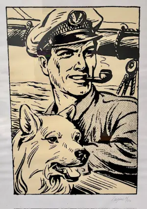 Pieter Kuhn - Kapitein Rob met hond Skip kopen? Bied vanaf 25!