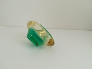 Niet of onleesbaar gesigneerd - Zeldzaam mooi vintage glas, verlopend van helder geel naar groen kopen? Bied vanaf 1!