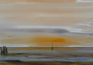 Franklin Meijer - Waddenzee - Zonsondergang kopen? Bied vanaf 39!