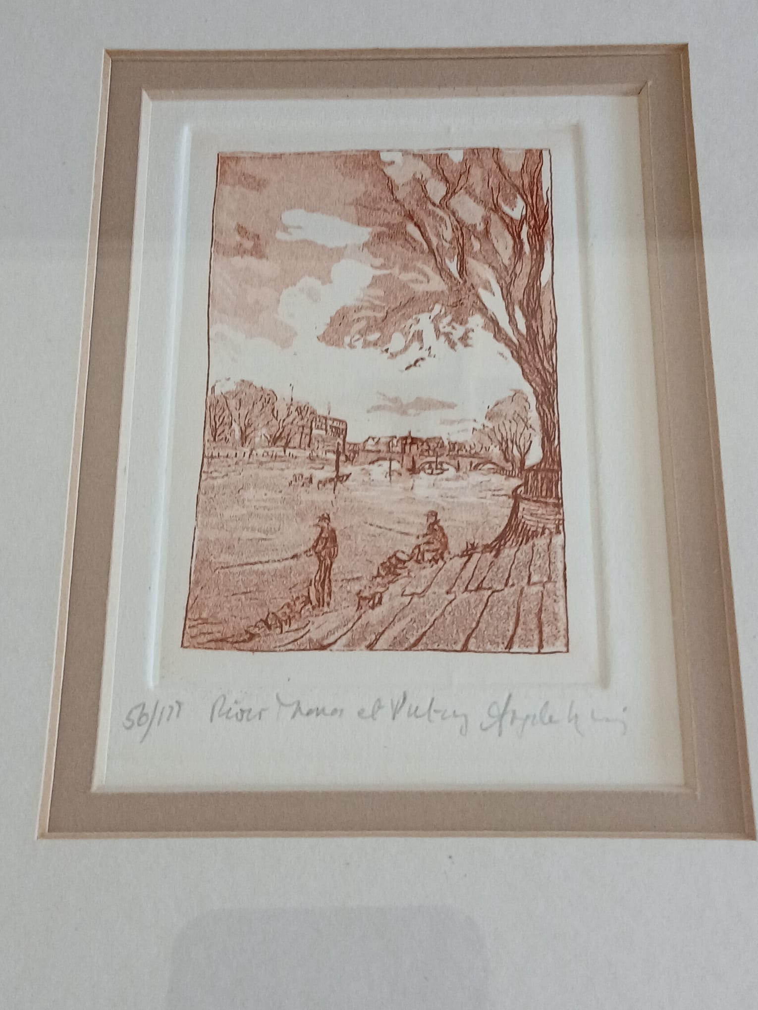 Wilfred Crawford Applebey - De Theems bij Putney – Toegeschreven aan Wilfred Crawford Appleby (ca. 1925) kopen? Bied vanaf 35!