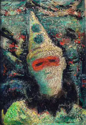 Jan van Heel - “Pierrot op gemaskerd bal” verkocht voor € 600!