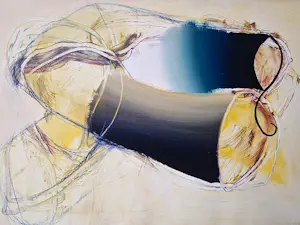 Hans Vredegoor - zeer grote in 200 geschilderde gemengde techniek "Tubes" - gesigneerd kopen? Bied vanaf 81!
