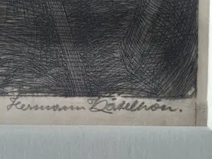 Hermann Kätelhön - original - 1925 - monochrome Lithographie "Berg-arbeiter" bleistift sign. kopen? Bied vanaf 47!