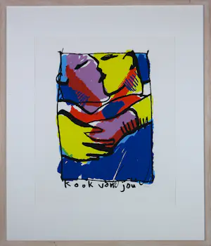 Herman Brood - Zeefdruk op papier, Kook van jou - Ingelijst kopen? Bied vanaf 400!
