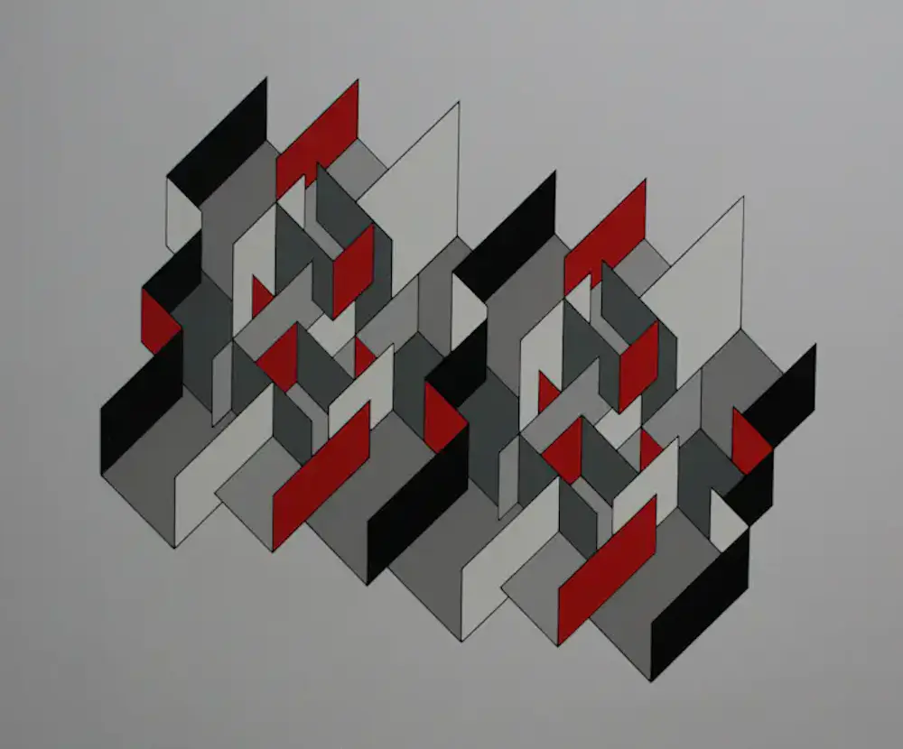 Joost Baljeu - Zeefdruk: abstract -1974 kopen? Bied vanaf 350!