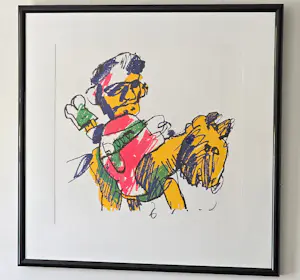 Herman Brood - Man met Paard - Handgesigneerd - 27/200 kopen? Bied vanaf 430!