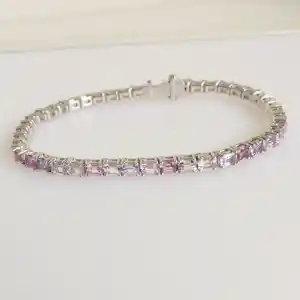 Roze saffieren armband kopen? Bied vanaf 3085!