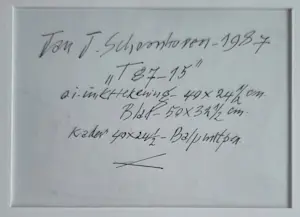 Jan Schoonhoven - Titel T87-15, 1987 kopen? Bied vanaf 2575!