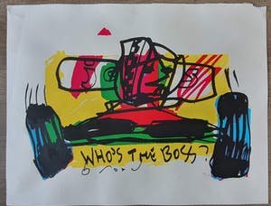 Herman Brood - Who's the boss - zeefdruk - gesigneerd - 250 ex. kopen? Bied vanaf 1!
