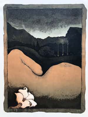 Manuel Menan - Naakt in landschap verkocht voor € 40!
