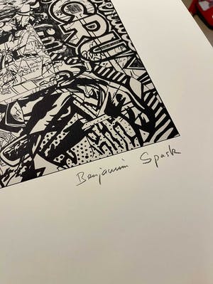 Benjamin Spark - "Fou" Original Print NEW kopen? Bied vanaf 200!