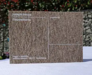 Joseph Beuys - Filzpostkarte – Multiple – Siebdruck auf Filz kopen? Bied vanaf 28!