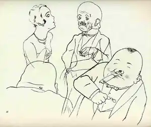 Georg Grosz - High Finance - 1923 - Expressionistische Lithographie - Original aus dem Zykl kopen? Bied vanaf 99!
