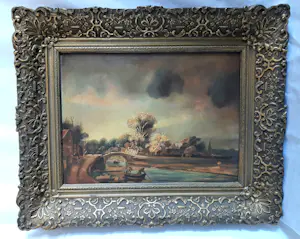 Niet of onleesbaar gesigneerd - Landschap in hollandse stijl kopen? Bied vanaf 1!
