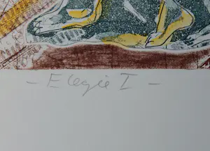 Andreas Dress - Elegie 1 - Radierung mit Unikatcharakter, von Hand aquarelliert 2007 kopen? Bied vanaf 50!