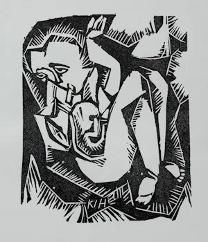 Karl Jakob Hirsch - Frühling / Mutter mit Säugling. Original-Linolschnitt 1918 kopen? Bied vanaf 60!