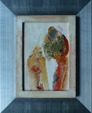 Monica van Rijn - Ingelijst , Gemengde techniek , Soft Glow - 2002 kopen? Bied vanaf 1!