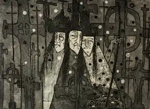 Henk Hester - Ets - 1965 verkocht voor € 45!