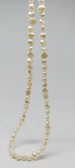 Barok Zoetwaterparel Collier zilver slotje 925 44cm kopen? Bied vanaf 50!