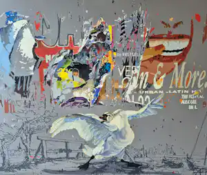 Alfred Degens - Acryl op doek - & More (2006), gesigneerd r.o. kopen? Bied vanaf 850!