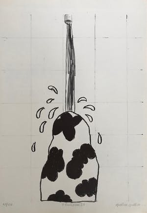 Reinier Lucassen - Lithografie - Gesigneerd - "Spetter spetter..." - 1966 - 22/50 kopen? Bied vanaf 45!