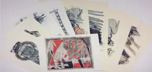 Wim Zurne - Zeefdruk, Lot van 9 grafische werken kopen? Bied vanaf 100!