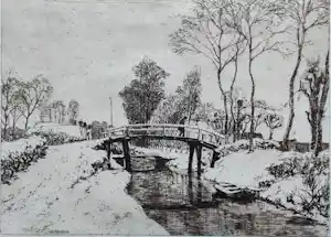 Ids Wiersma - Drachten, Hoge brug verkocht voor € 150!