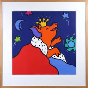 Shunyam - Zeefdruk, My favourite star - Ingelijst verkocht voor € 35!
