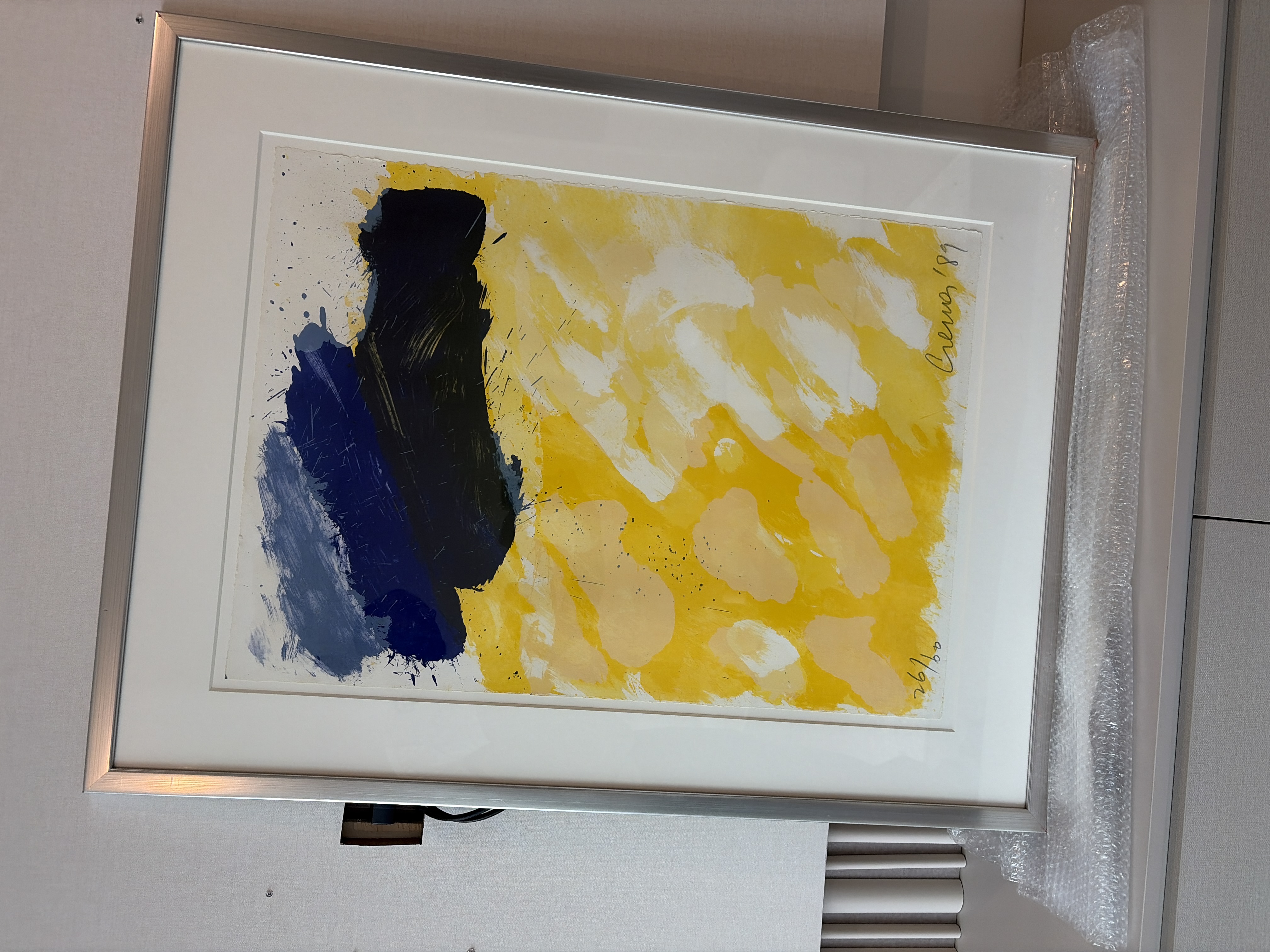 Jan Cremer - Zonder titel, geel/blauw kopen? Bied vanaf 400!